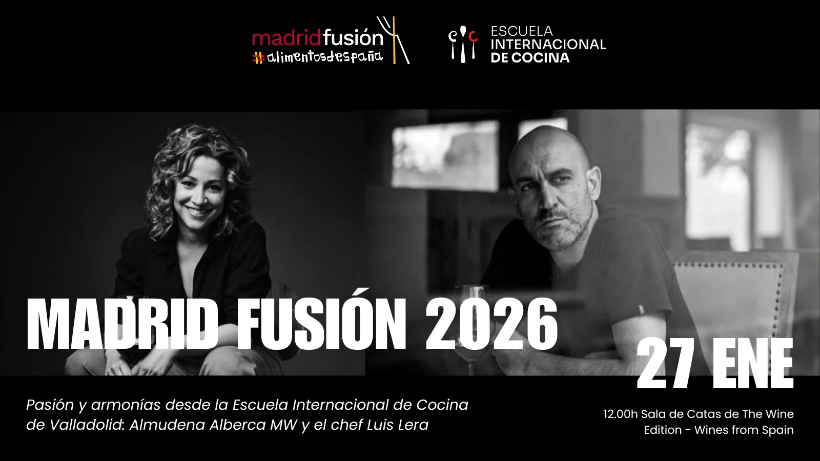 La Escuela Internacional de Cocina presenta su nueva oferta formativa de la mano de sus directores académicos: Almudena Alberca MW y el chef Luis Lera